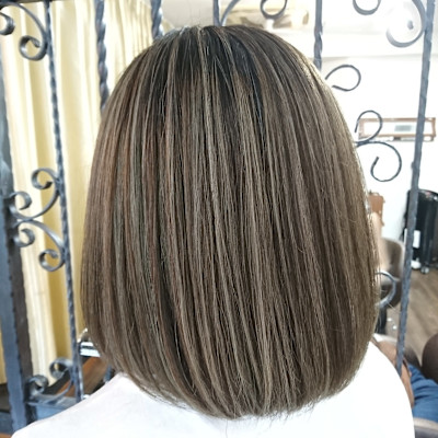 白髪ぼかしハイライト