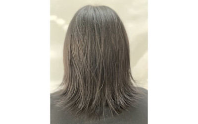 酢酸効果で優しいノンジアミンカラー×カット　ミディアム