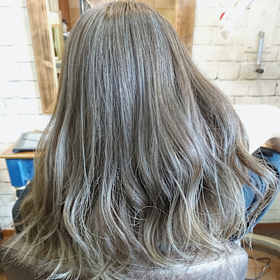 白髪ぼかしハイライト