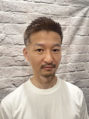 メンズ/スパイキーショート/束感/フェード