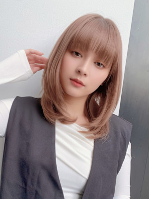 ことりベージュミルクティーベージュシースルーカラー大人可愛い