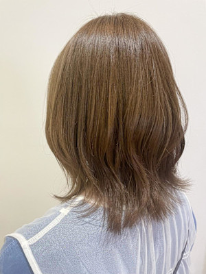 ミディアム/ベージュ/透明感/ブリーチ無し