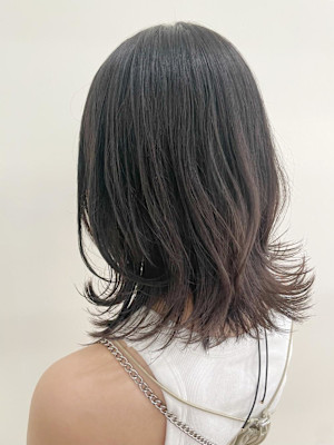 くびれ/ミディアム/オリーブ