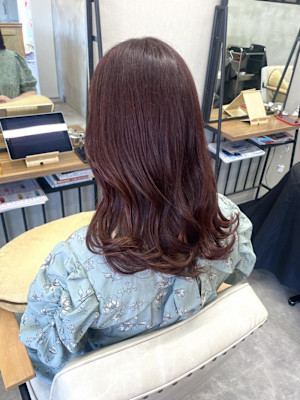 大人可愛い/ボルドーカラー/カシスカラー