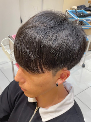 メンズ曲がる縮毛矯正/ストレートパーマ/前髪縮毛矯正/本厚木