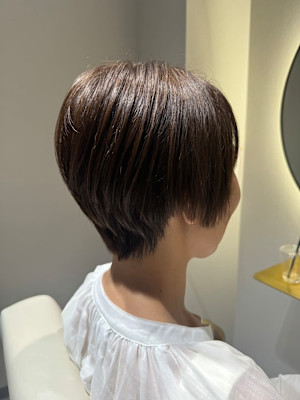 くすみブラウン×ショートボブ 『銀座/個室』