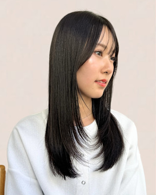 新宿/新宿美容室/ボブ／ショート/カットカラー／縮毛矯正