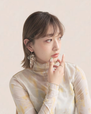 新宿/新宿美容室/ボブ／ショート/カットカラー／縮毛矯正