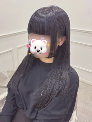 重ためぱっつん前髪×太め姫カット＊まゆ