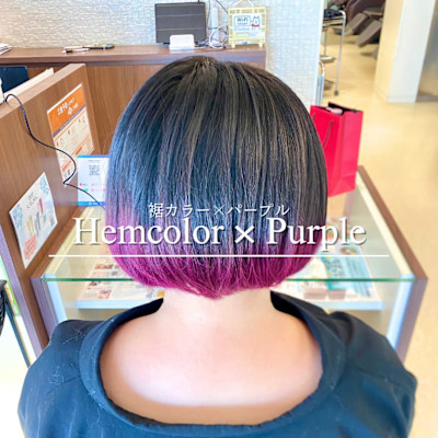 裾カラー×パープル