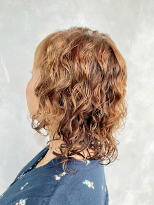 ウルフパーマ/ミディアムウルフパーマ/女性パーマ