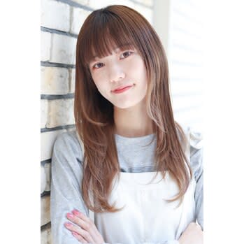 20代30代40代艶感ストレートレイヤー暖色透明感ロング