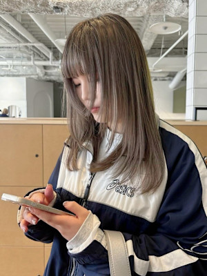 ミルクティーベージュダブルカラーブリーチ名駅/名古屋