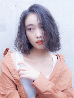 エアリーボブルフ☆ショコラベージュ　前髪