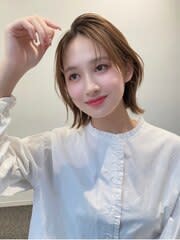 大人可愛い大人美人小顔カットショコラアッシュ