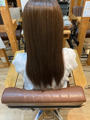 お客様髪質改善データ1363（ラベンダーグレージュ）