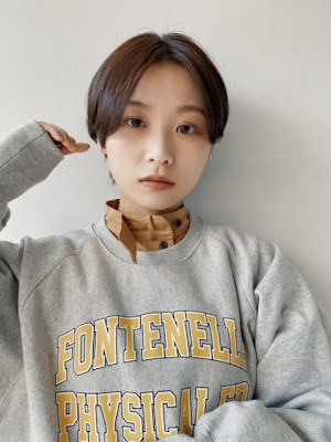 ナチュラルセンターパートショート