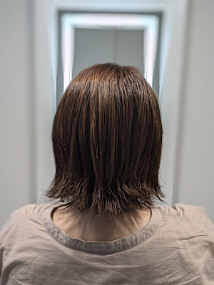 艶髪ボブ✕透明感Wカラーカット
