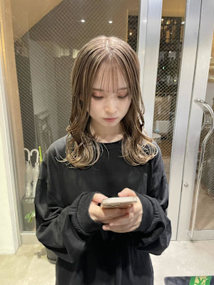 ミルクティーベージュ/ハイトーンカラー/ミルクティーアッシュ