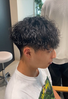 カジュアル波巻きパーマ