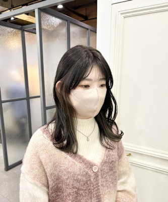 美髪/大人かわいい/こなれミディ/サンドベージュ