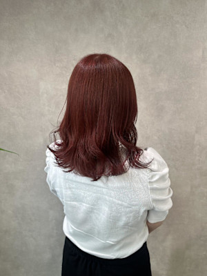 miu　ブリーチ無しレッドカラー