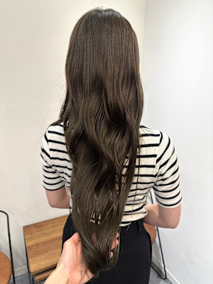 池袋 イルミナカラー ロングヘア オリーブブラウン♪