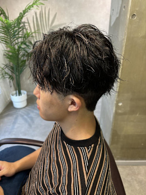 miu&宇都宮良太　メンズ無造作ツイストスパイラル