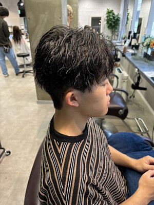 miu&宇都宮良太　メンズ無造作ツイストスパイラル