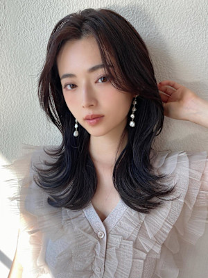 30代/40代/レイヤーカット/前髪/イメチェン/韓国ヘア