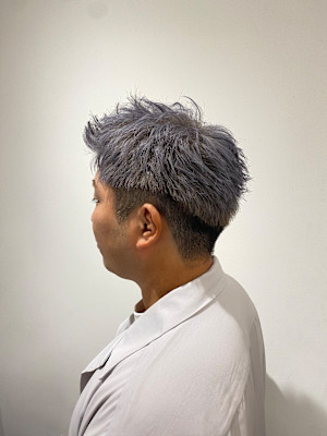 メンズスタイル/／ハイトーン/ホワイトシルバー/ブリーチあり