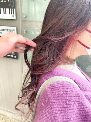 デザインカラー/レイヤーカット/ウェットヘア