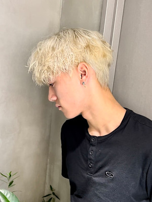 ハイトーン/パーマ/マッシュ