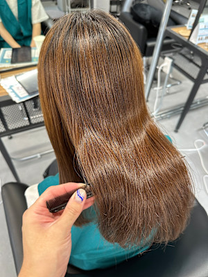 水素縮毛　髪質改善　美髪　レイヤーカット