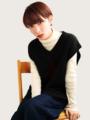 [金沢駅/ブリーチなしダブルカラー/ボブ/ショートボブ]