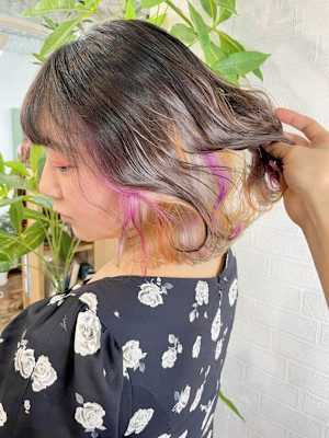 ３色インナーカラー