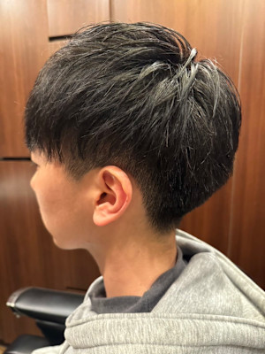 ツーブロックショート