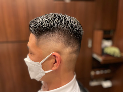 スキンフェード＋パーマ