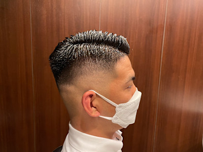 スキンフェード＋パーマ