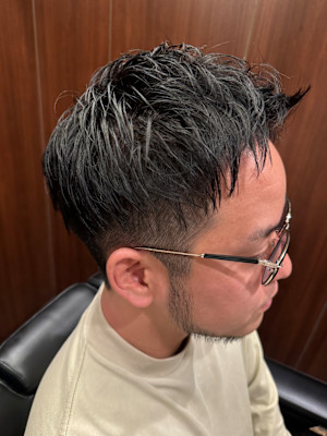 ツーブロックショート