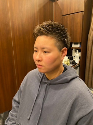 アイロンパーマショート