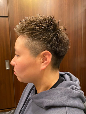 アイロンパーマショート