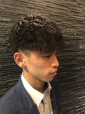 松田翔太さん風ツーブロックパーマ