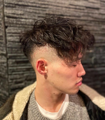 ツイストスパイラルパーマ&スキンフェード