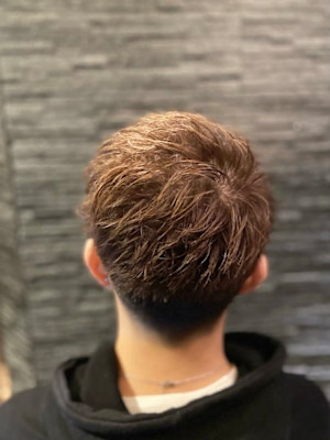 アップバングショート×カラー