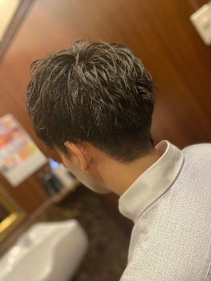 マッシュ×ふんわりパーマ