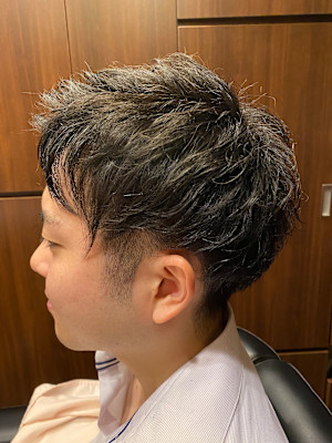 形状記憶パーマでセット