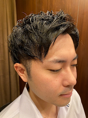 形状記憶パーマでセット