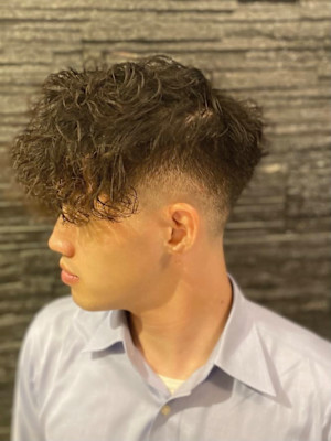 スパイラルパーマ×バーバースタイル×針金パーマ