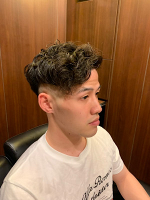 スキンフェード＋パーマ